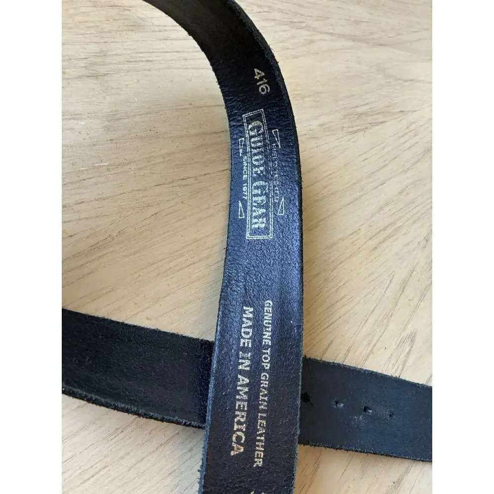 Genuine leather Belt Men’s 34 thick utility outdoor Guide Gear Workwear USA NWT